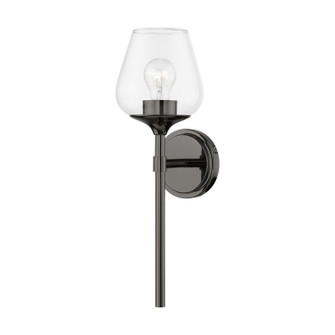 Willow One Light Vanity Sconce in Black Chrome (107|1747146)