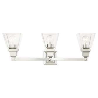 Mission Three Light Vanity in Polished Chrome (107|1717305)