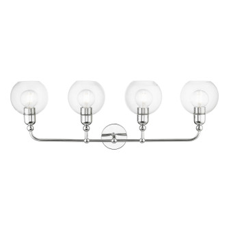 Downtown Four Light Vanity Sconce in Polished Chrome (107|1697505)