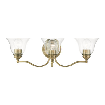 Moreland Three Light Vanity Sconce in Antique Brass (107|1693301)