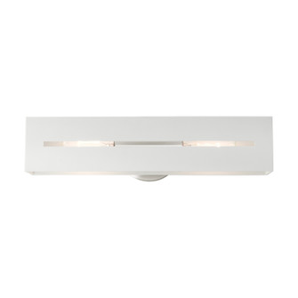 Soma Two Light Vanity in Textured White w/ Brushed Nickels (107|1668213)