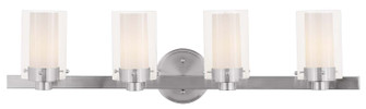 Manhattan Four Light Bath Vanity in Brushed Nickel (107|154491)