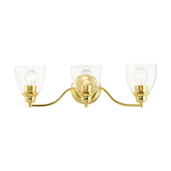 Montgomery Three Light Vanity in Polished Brass (107|1513302)