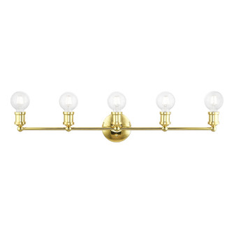 Lansdale Five Light Vanity Sconce in Polished Brass (107|1442502)