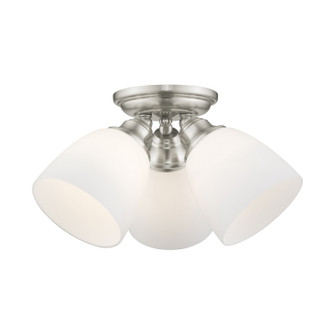 Somerville Three Light Ceiling Mount in Brushed Nickel (107|1366491)