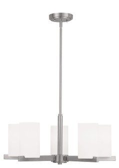 Astoria Five Light Chandelier in Brushed Nickel (107|132591)