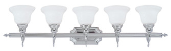 French Regency Five Light Bath Vanity in Polished Chrome (107|128505)