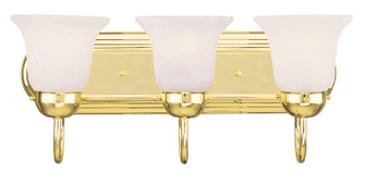 Rivera Three Light Bath Vanity in Polished Brass (107|107302)