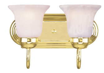 Rivera Two Light Bath Vanity in Polished Brass (107|107202)