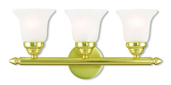 Rivera Three Light Bath Vanity in Polished Brass (107|106302)