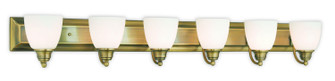 Springfield Six Light Bath Vanity in Antique Brass (107|1050601)