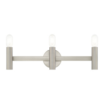 Copenhagen Three Light Bath Vanity in Brushed Nickel (107|1034391)