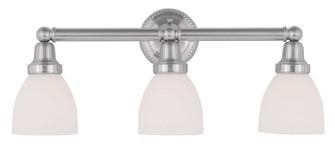 Classic Three Light Bath Vanity in Brushed Nickel (107|102391)