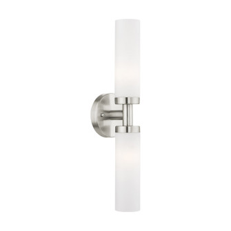 Aero Two Light Bath Vanity in Brushed Nickel (107|1010491)