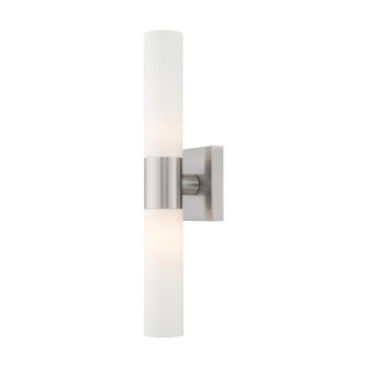 Aero Two Light Bath Vanity in Brushed Nickel (107|1010291)