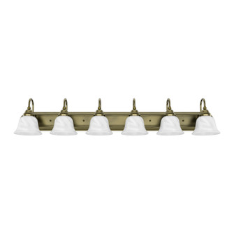 Belmont Six Light Bath Vanity in Antique Brass (107|100601)