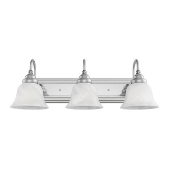 Belmont Three Light Bath Vanity in Brushed Nickel w/ Polished Chrome (107|100395)