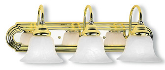 Belmont Three Light Bath Vanity in Polished Brass & Polished Chrome (107|100325)