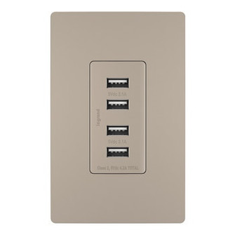 radiant Quad USB Charger in Nickel (246|TM8USB4NICC6)