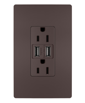 radiant 15A Tamper-Resistant USB Outlet in Dark Bronze (246|TM826USBDBCCV4)
