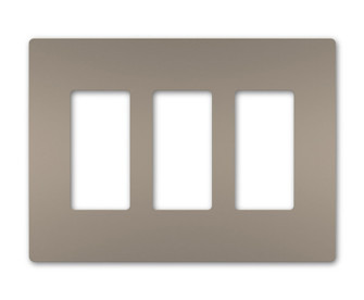 radiant Three-Gang Screwless Wall Plate in Nickel (246|RWP263NI)