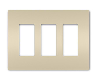 radiant Three-Gang Screwless Wall Plate in Light Almond (246|RWP263LA)