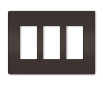 radiant Three-Gang Screwless Wall Plate in Brown (246|RWP263)