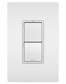 radiant Two Single Pole/3-Way Switches in White (246|RCD33W)