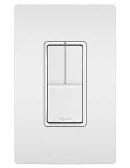 radiant Two Single-Pole Switches and Single Pole/3-Way Switch in White (246|RCD113W)