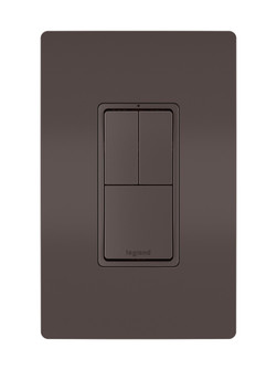 radiant Two Single-Pole Switches & Single Pole/3-Way Switch in Brown (246|RCD113)