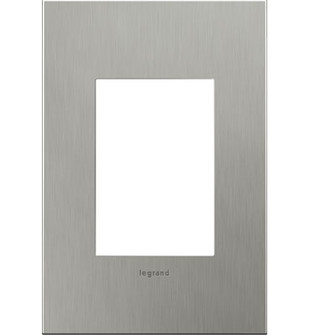 adorne One-Gang-Plus Screwless Wall Plate in Brushed Stainless Steel (246|AWC1G3BS4)