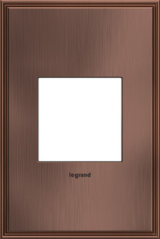 adorne One-Gang Screwless Wall Plate in Matte Antique Copper (246|AWC1G2MAC4)