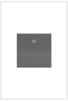Adorne 20A Paddle Switch with Microban in Magnesium (246|ASPD2032M4)