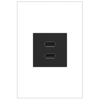 adorne Ultra-Fast USB Type-A/A Outlet Module in Graphite (246|ARUSB2AA6G4)