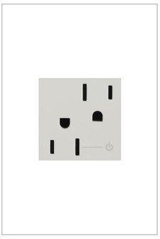 Adorne Half Controlled Outlet in White (246|ARCH152W10)