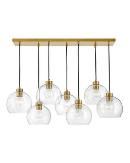 Rumi LED Linear Chandelier in Lacquered Brass (531|83016LCB)