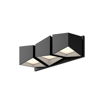 Cubix LED Vanity in Black/White (347|VL31218BKWH)