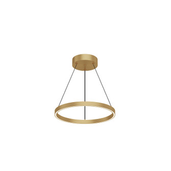 Cerchio LED Pendant in Brushed Gold (347|PD87718BG)