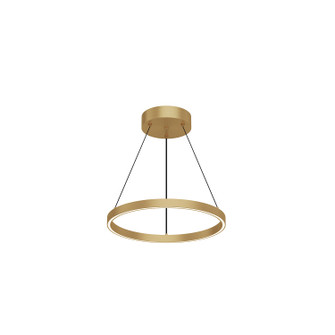 Cerchio LED Pendant in Brushed Gold (347|PD87118BG)