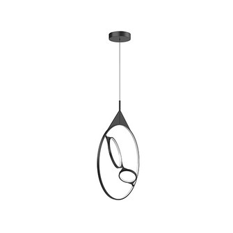 Serif LED Pendant in Black (347|PD84324BK)