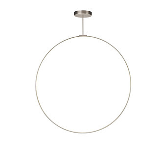 Cirque LED Pendant in Black|Brushed Nickel|White (347|PD82560BN)