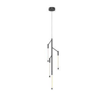 Motif LED Pendant in Black (347|PD74738BK)