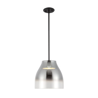 Trinity LED Pendant in Black/Smoked (347|PD62012BKSM)