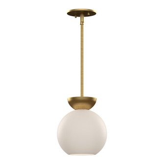 Arcadia One Light Pendant in Brushed Gold/Opal Glass (347|PD59708BGOP)