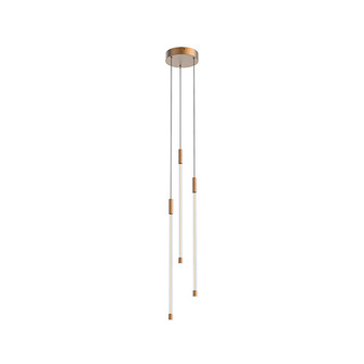 Motif LED Pendant in Brushed Gold (347|MP75221BG)