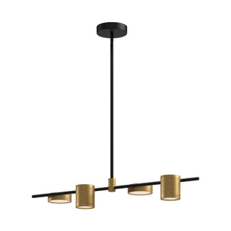 Jayden LED Linear Pendant in Black/Brushed Gold (347|LP96840BKBG)