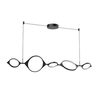 Serif LED Island Pendant in Black (347|LP84457BK)