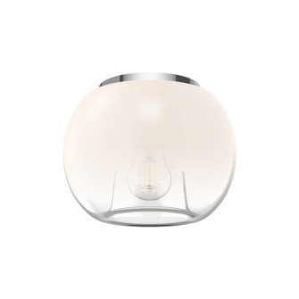 Samar One Light Flush Mount in Chrome/Opal Glass (347|FM57508CHOP)