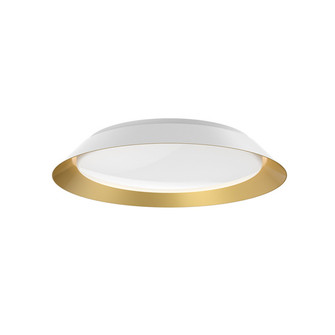 Jasper LED Flush Mount in White/Gold (347|FM43419WHGD)