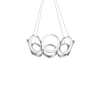 Oros LED Chandelier in Antique Silver (347|CH94824AS)